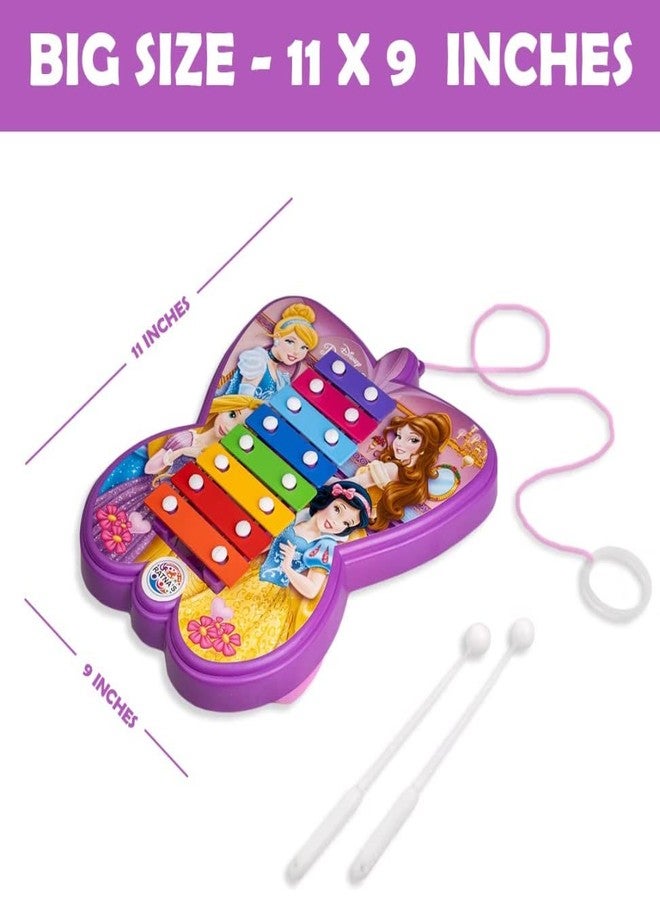 SANTALON Princess Pull Along Xylophone with 8 Colour Notes & 2 Mallets to Play for Toddlers Age of Above 1 Years Kids Multicolour - Image 4